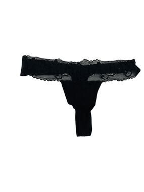 Victoria Secret Angels Rio Thong Black Womens Medium